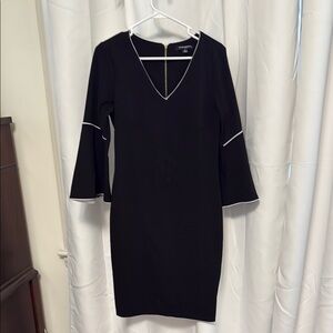 Black Sheath Dress with Bell Sleeves